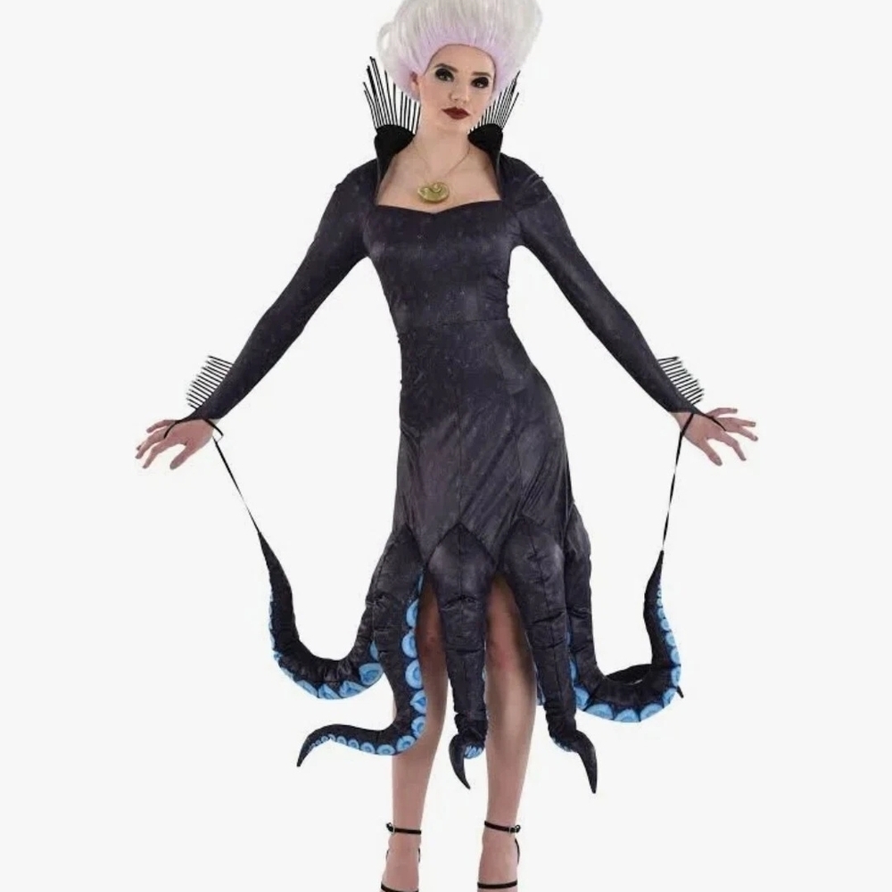 Octopus Tentacle Black & Blue Costume Dress for Women